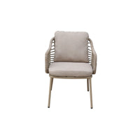 Luna dining tuinstoel | rope | beige | Min afname 2 st