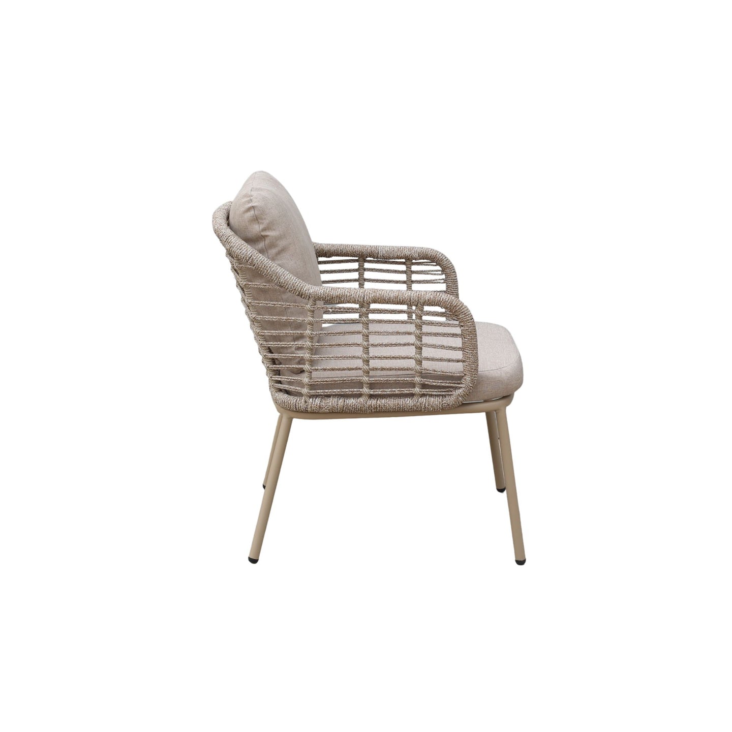 Luna dining tuinstoel | rope | beige | Min afname 2 st