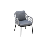 Luna dining tuinstoel | rope | lichtgrijs | Min afname 2 st