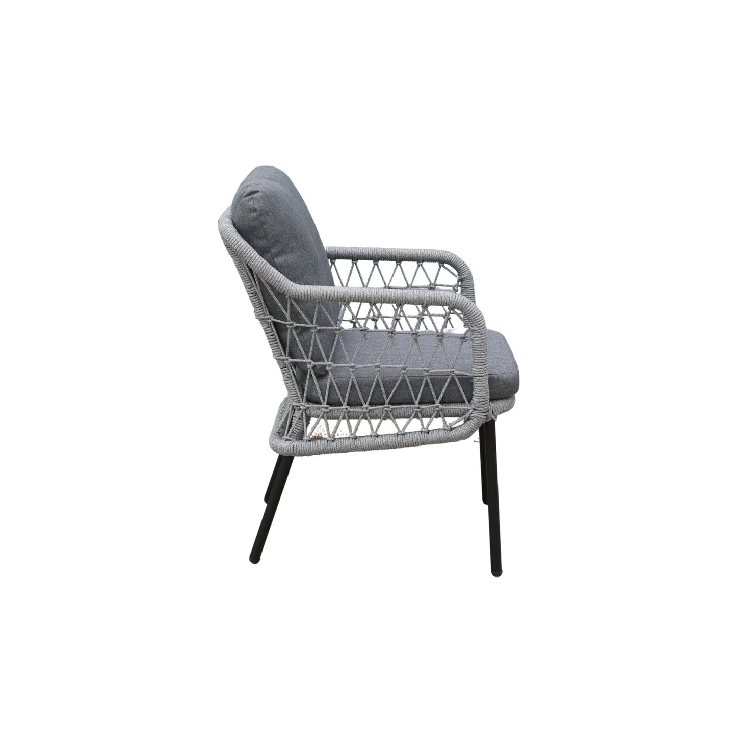 Nova dining tuinstoel | rope | lichtgrijs | Min afname 2st