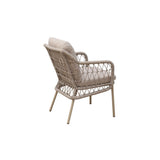 Windsor 180cm oud teak | Nova dining stoel rope beige | dining tuinset 5-dlg