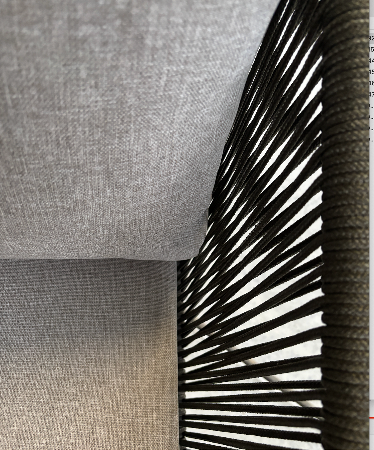 Marisol lounge fauteuil | teaklook | rope olijfgroen
