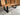 Bentley tuintafel 220cm | oud teak boomschors | U poot zwart