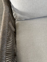 Enola loungehoek | Licht teaklook | rope taupe