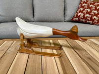 Ski Eend | Bamboe | Wit