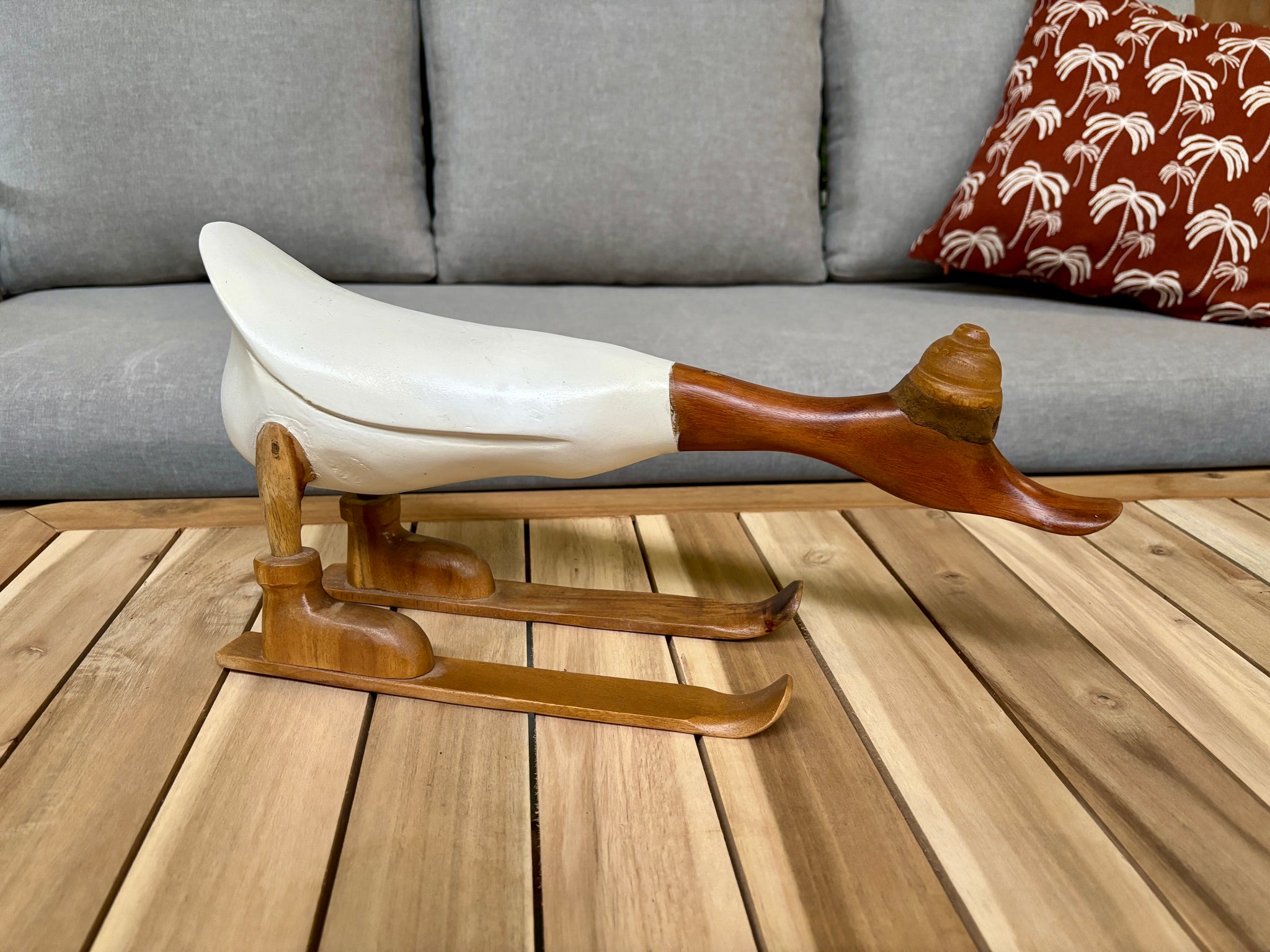 Ski Eend | Bamboe | Wit