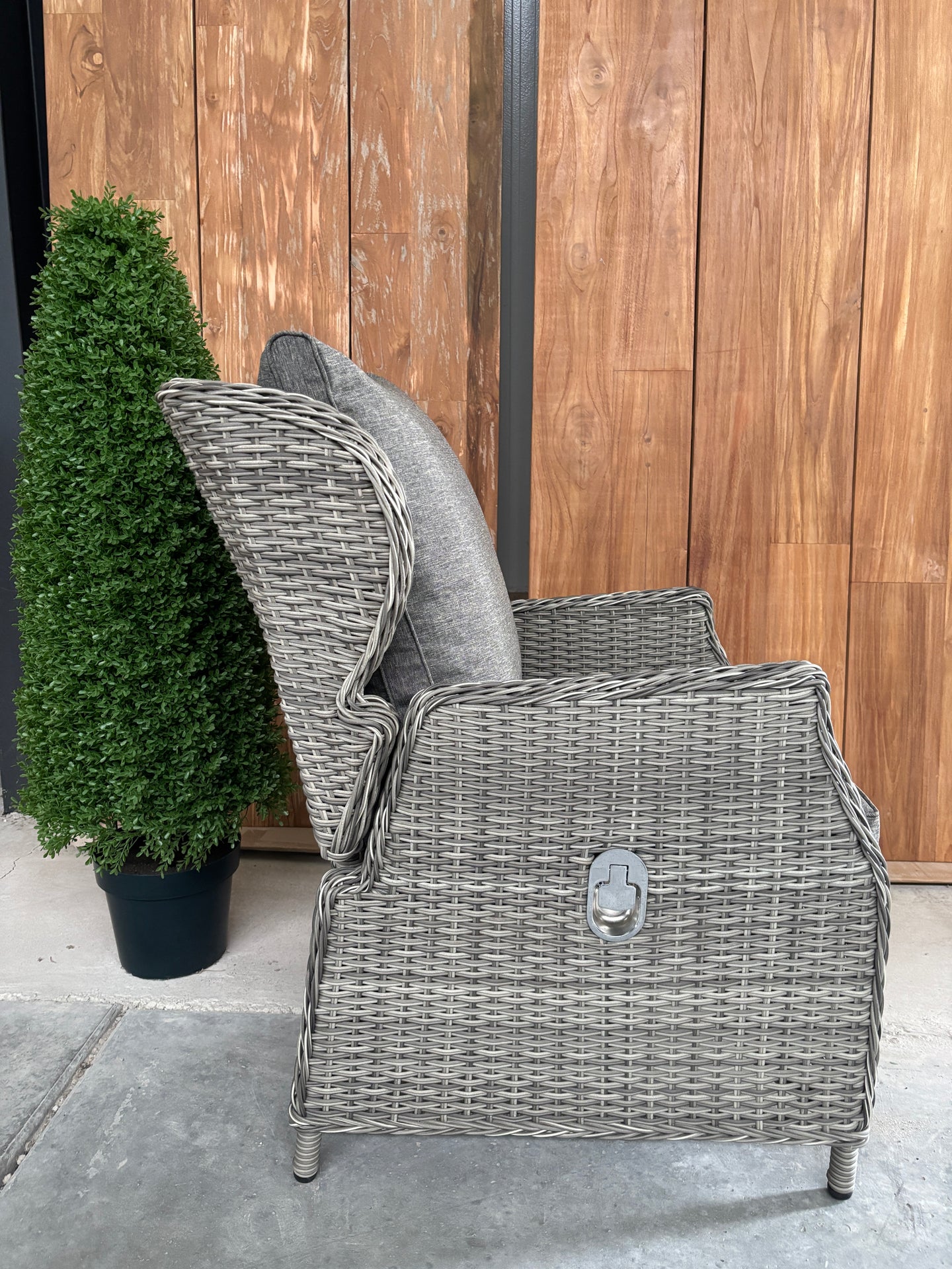 Bretagne dining verstelbaar tuinstoel  | as grijs | Min afname 2st