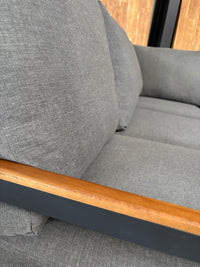 Naomi lounge hoek | Antraciet | Teak look