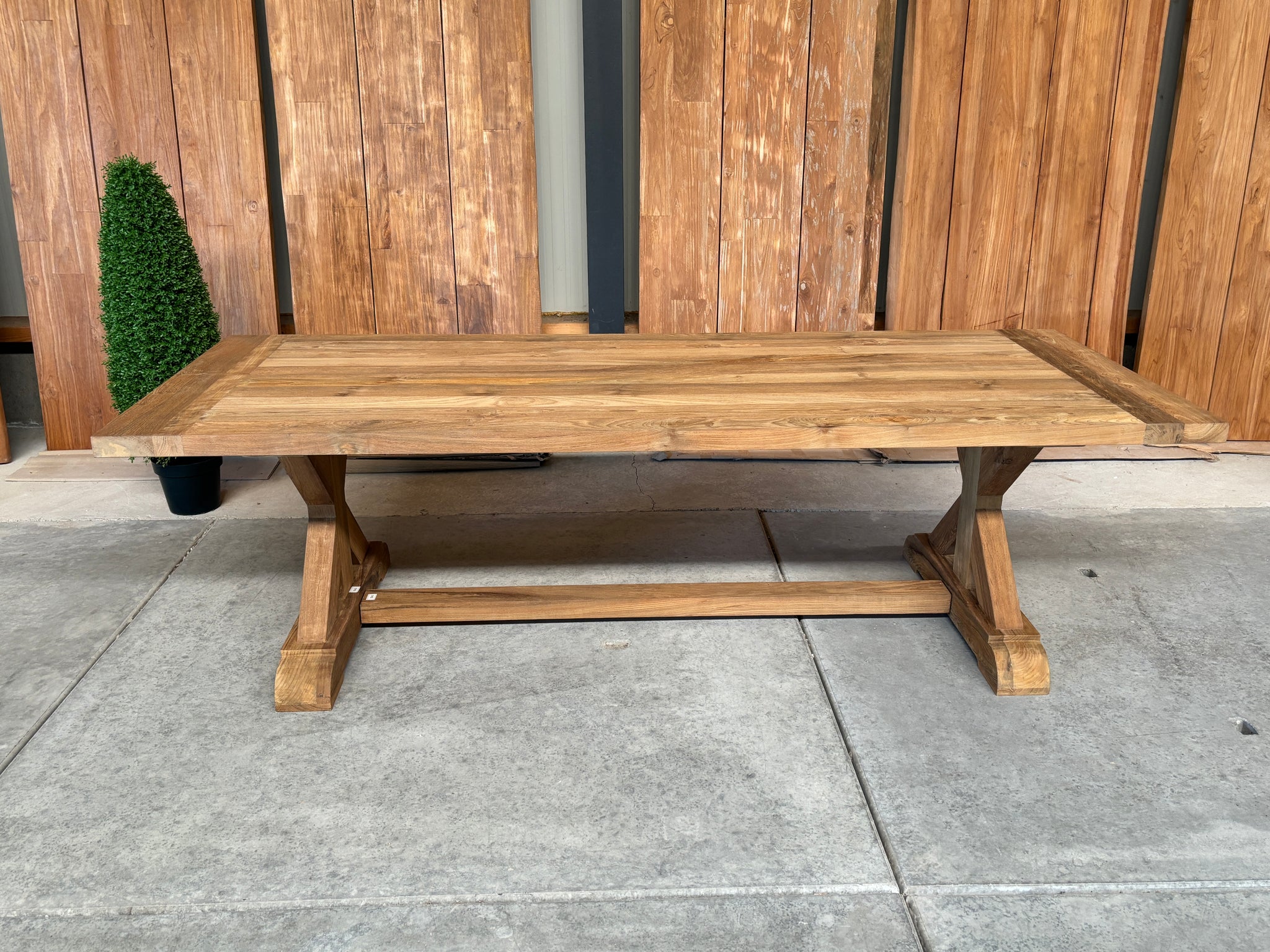 Slot Loevestein tuintafel 260 | gerecycled teak