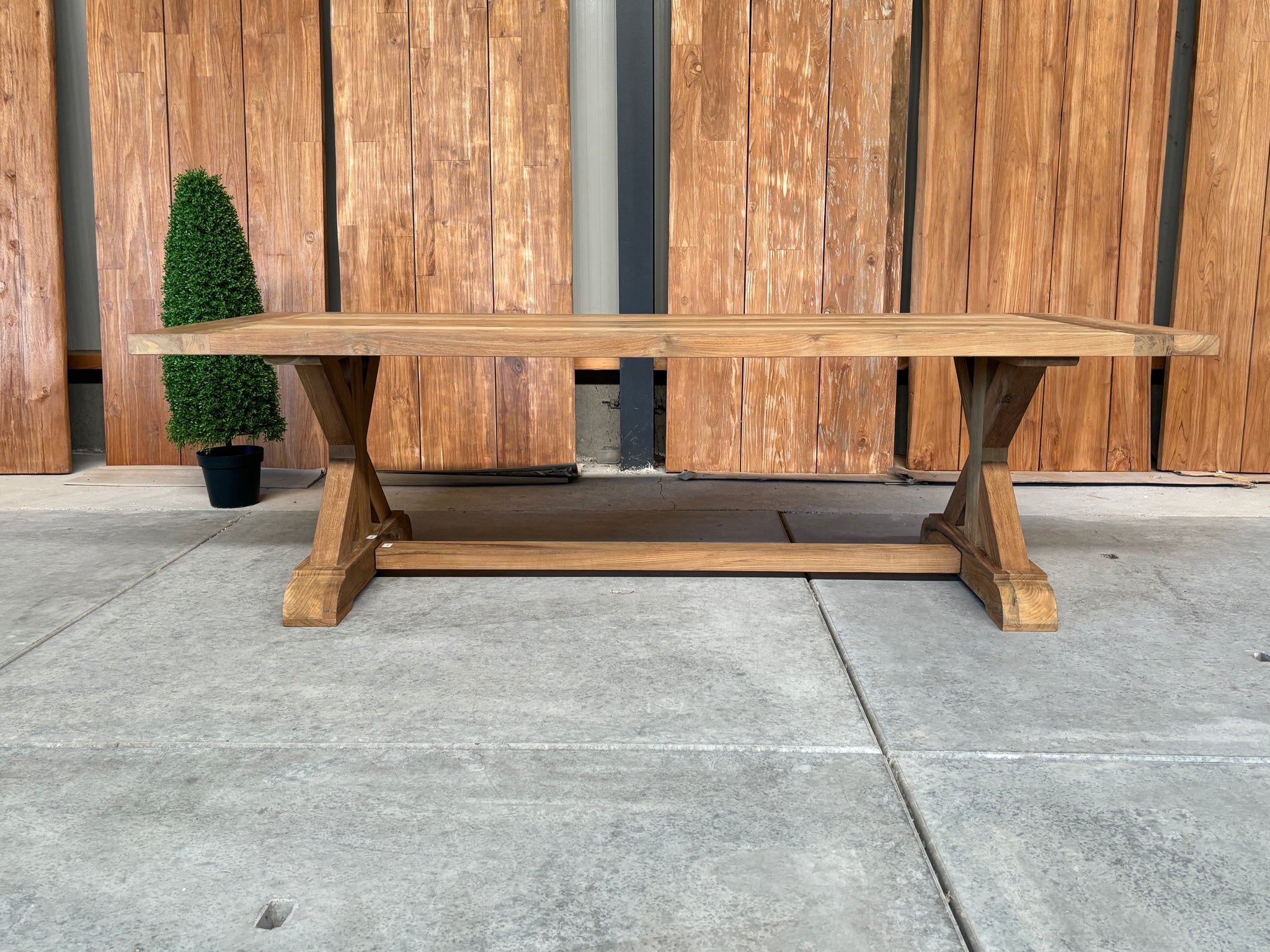 Slot Loevestein tuintafel 260 | gerecycled teak