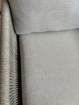 Cayenne loungeset | Antraciet | Teak look | Rope lichtgrijs