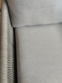 Cayenne loungeset | Antraciet | Teak look | Rope lichtgrijs