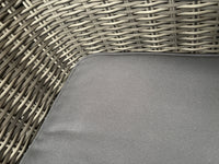 Lena dining hoge rug tuinstoel | wicker | Mix grijs | Min afname 2st