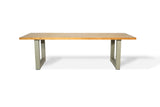 Royce  tuintafel 200cm | oud teak | U poot beige