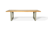 Royce  tuintafel 200cm | oud teak | U poot beige