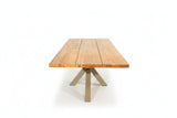 Royce tuintafel 260cm | oud teak | Matrix poot beige