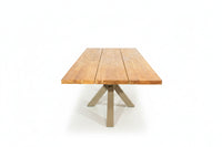 Royce tuintafel 260cm | oud teak | Matrix poot beige