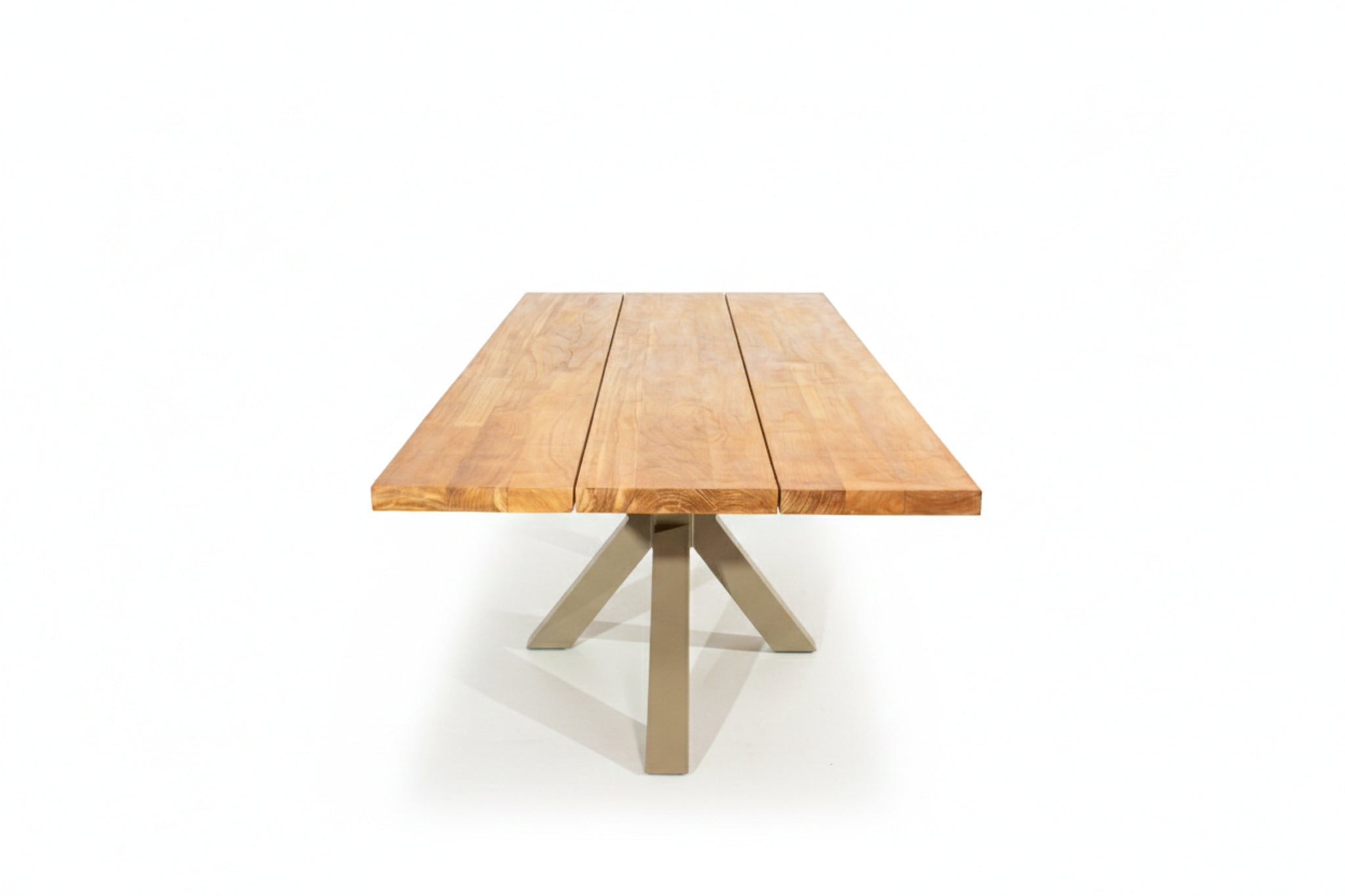 Royce tuintafel 260cm | oud teak | Matrix poot beige