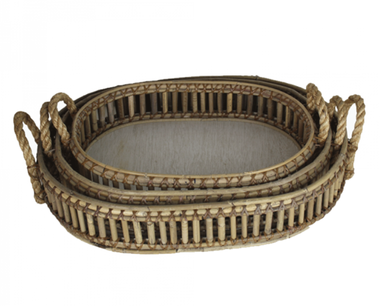 Butlertray ovaal | bamboe