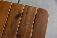 Lena lounge corner | wicker lichtgrijs |  2 teak look koffie tafels
