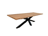 Bentley tuintafel 220cm | oud teak boomschors | matrix poot zwart