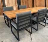 Nayan dining alu tuinstoel | Antraciet | Min afname 2st